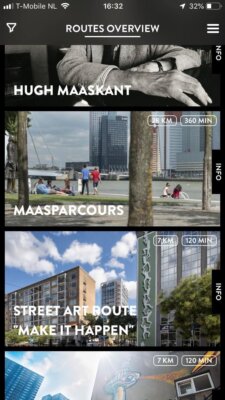 Het Maasparcours staat in de Rotterdam Routes app!