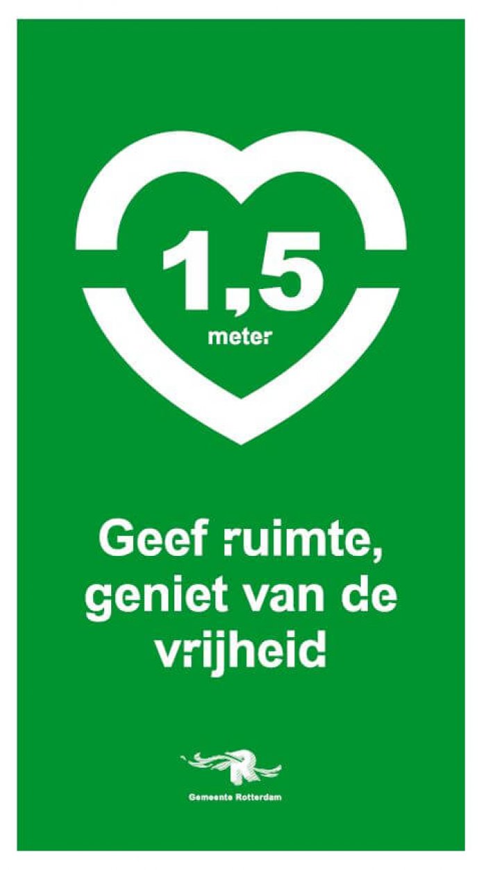 1,5 meter communicatie Gemeente Rotterdam
